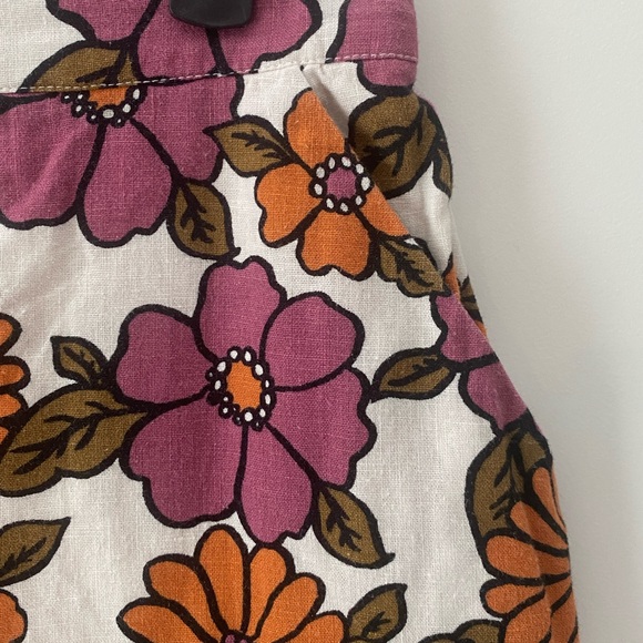 ModCloth x Princess Highway Floral High Waisted Mini Skirt Retro Flower Power - Picture 2 of 12